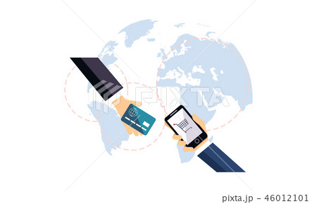 Male hands wirh modern smartphone and credit card, mobile payments, banking, electronic funds Male hands wirh modern smartphone and credit card, mobile payments, banking, electronic funds 46012101