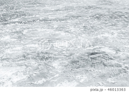 Ice rink covered with show on frozen river Ice rink covered with show on frozen river 46013363