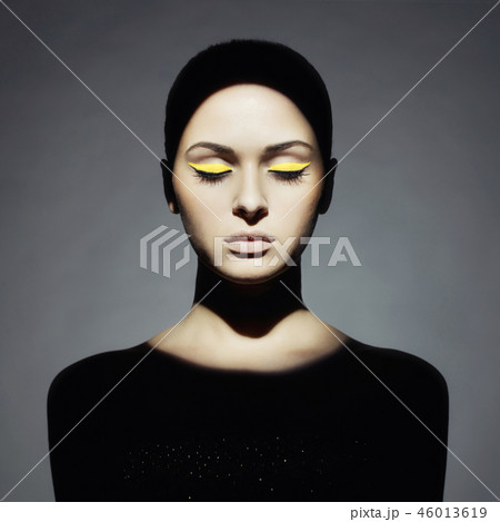 Young lady with art makeup 46013619