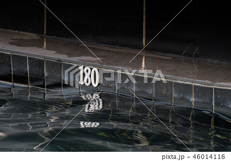 The old black pool has a depth of 180 centimeters. The old black pool has a depth of 180 centimeters. 46014116