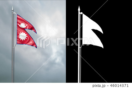 Flag of the Federal Democratic Republic of Nepal Flag of the Federal Democratic Republic of Nepal 46014371