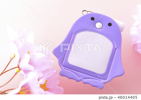 名札と桜 名札と桜 46014405