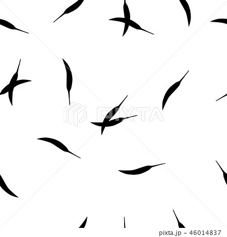 Seamless pattern black silhouette chili pepper 46014837