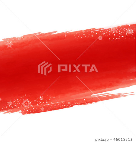 Red Blot With Winter Snowflake 46015513