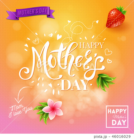 Square happy mothers day design with background 46016029