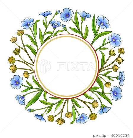 flax vector frame 46016254