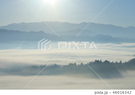 長野県北安曇郡池田町 雲海スポットの景色 46016342