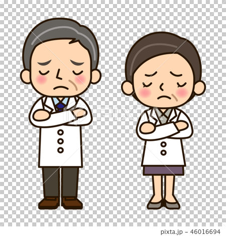 Doctor man and woman Doctor man and woman 46016694