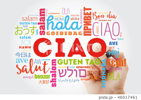 Ciao (Hello Greeting in Italian) word cloud 46017461