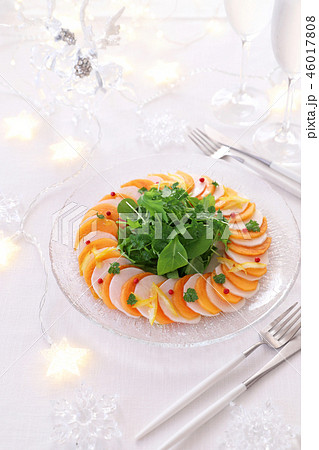 柿とかぶのカルパッチョ 46017808