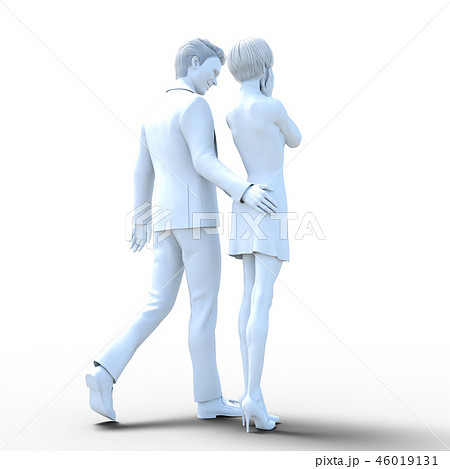 セクハライメージ　perming3DCGイラスト素材 46019131