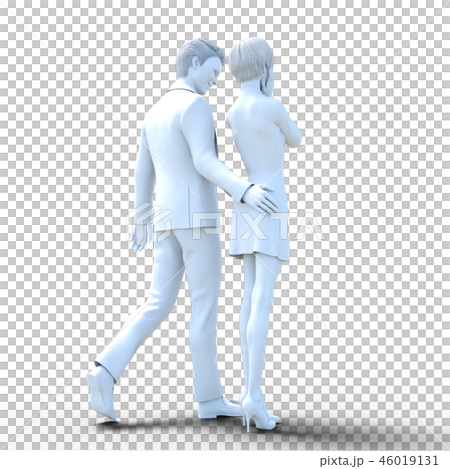 セクハライメージ　perming3DCGイラスト素材 46019131