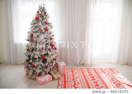 Merry Christmas gifts Interior white room holidays new year tree 46019291