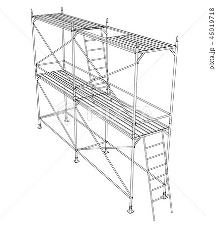 3D outline scaffold. 3d illustration 46019718