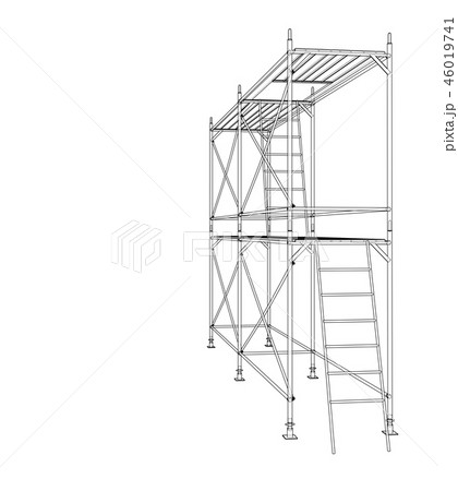 3D outline scaffold. 3d illustration 46019741