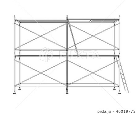 3D outline scaffold. 3d illustration 46019775