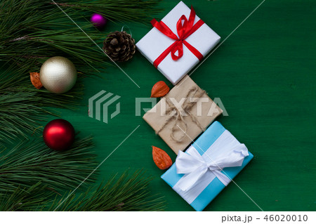 Christmas background Christmas tree new year gifts decor decoration holiday winter 46020010
