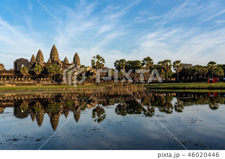 カンボジア・アンコールワット パノラマ カンボジア・アンコールワット パノラマ 46020446
