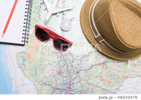 travel trip accessories  items travel concept 46020470