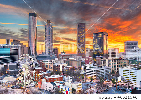 Atlanta, Georgia, USA Downtown Skyline 46021546