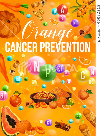 Detox color diet poster with orange day products Detox color diet poster with orange day products 46022318
