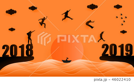 Business target on year 2019 concept Business target on year 2019 concept 46022410