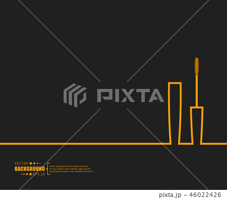 Abstract creative concept vector line draw background for web, mobile app, illustration template 46022426