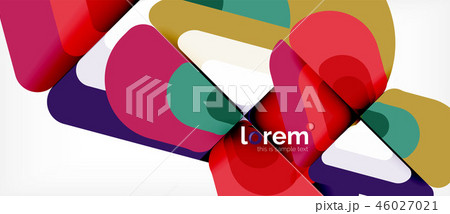 Abstract background multicolored geometric shapes modern design 46027021