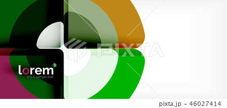 Circles and triangles design abstract background 46027414
