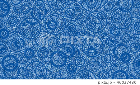 Background consisting of gears. Blueprint Style Background consisting of gears. Blueprint Style 46027430