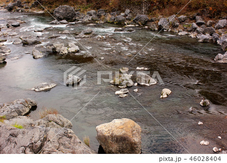 鵜の瀬橋から眺めた多摩川(1) 鵜の瀬橋から眺めた多摩川(1) 46028404