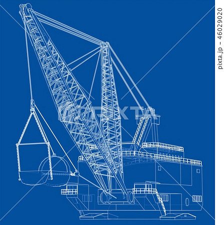 Dragline walking excavator Dragline walking excavator 46029020