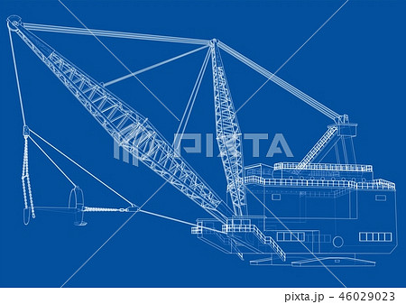 Dragline walking excavator Dragline walking excavator 46029023