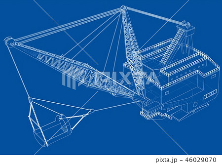 Dragline walking excavator Dragline walking excavator 46029070
