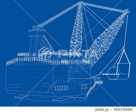 Dragline walking excavator Dragline walking excavator 46029090