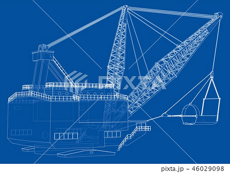 Dragline walking excavator 46029098
