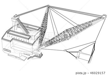 Dragline walking excavator 46029157