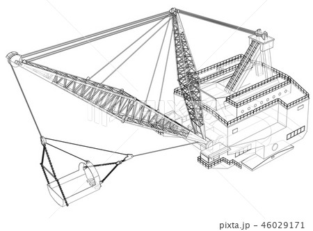 Dragline walking excavator 46029171