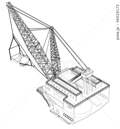 Dragline walking excavator Dragline walking excavator 46029173