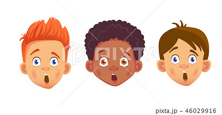 faces of boys character set faces of boys character set 46029916