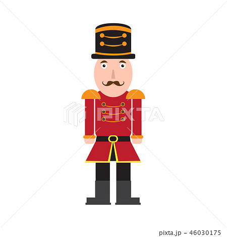Isolated cute nutcracker soldier 46030175