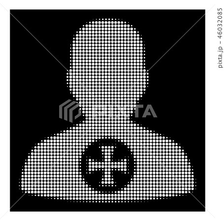 White Halftone Hero Medal Icon 46032085