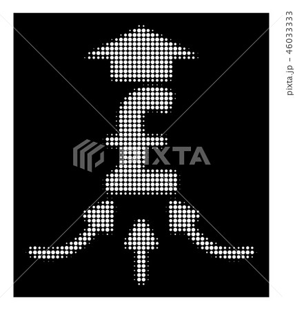 White Halftone Pound Financial Aggregator Icon White Halftone Pound Financial Aggregator Icon 46033333