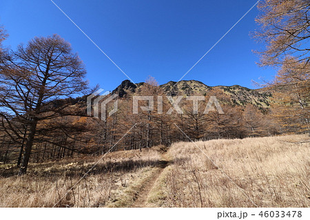 秋の紅葉の季節の浅間山 秋の紅葉の季節の浅間山 46033478