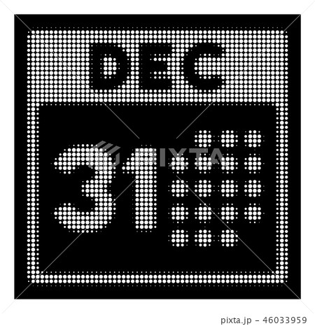 White Halftone Last Year Day Icon White Halftone Last Year Day Icon 46033959