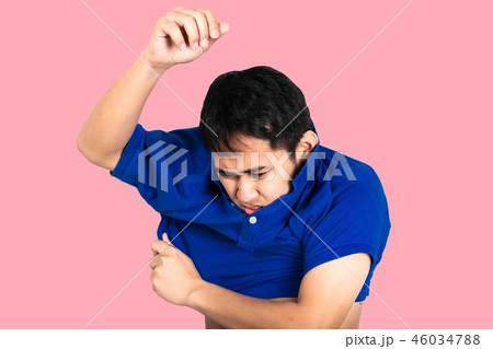 Shirt Tight,Fat man with a big belly 46034788