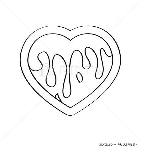 Christmas gingerbread with a heart shape Christmas gingerbread with a heart shape 46034887