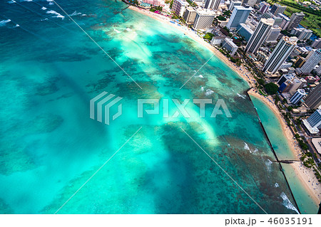《ハワイ》ワイキキ上空・オアフ島《航空写真》 《ハワイ》ワイキキ上空・オアフ島《航空写真》 46035191