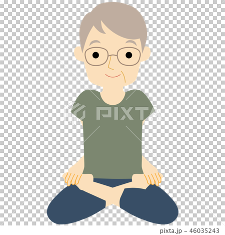 Yoga Pods Padma Asana (Lotus Notes) Illustration 46035243