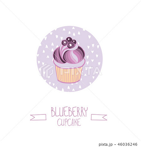 Lovely beautiful yummy blueberry cupcake Lovely beautiful yummy blueberry cupcake 46036246